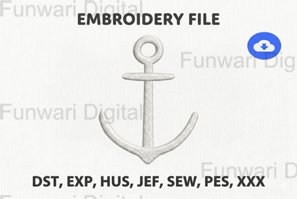 Download Classic Nautical Anchor Embroidery - Anchor Collection