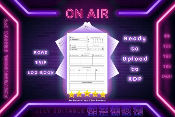 Download Road Trip Log Book Interior Kdp Full Edi - Premium Bundle