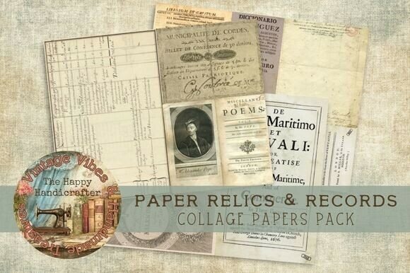 Download Paper Relics &amp; Records Collage Papers - Collage papers Collection