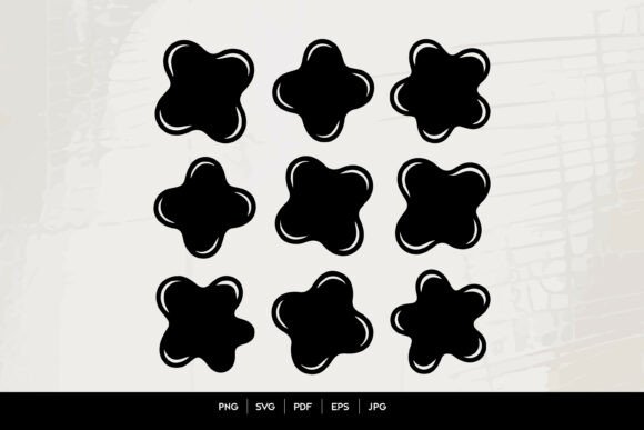 Download Abstract Flower Blob Shape Set - Abstract Collection