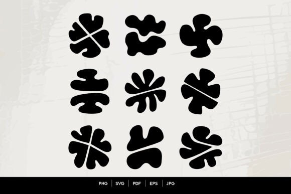 Download Retro Abstract Flower SVG Set - Abstract Collection