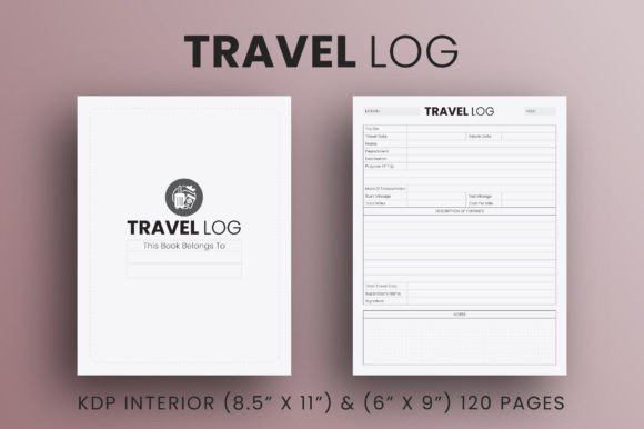 Download Travel Log Book - KDP Interior - Premium Resources