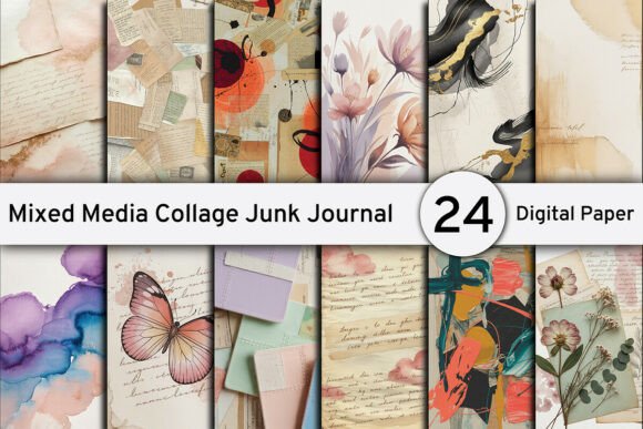Download Mixed Media Collage Papers Backgrounds - Collage papers Collection