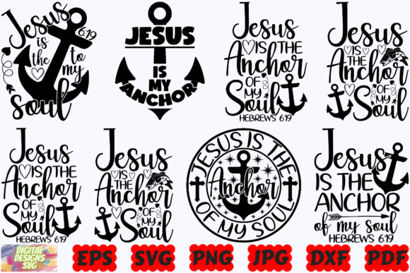 Download Jesus is the Anchor to My Soul SVG | PNG - Anchor Collection