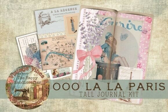 Download Ooo LaLa Paris Tall Journal Kit - Premium Resources